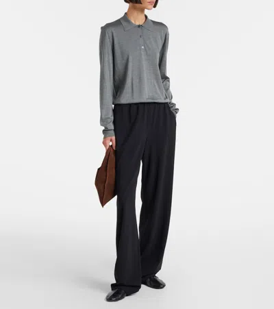 The Row Bindle Small Suede Tote Bag In Brown