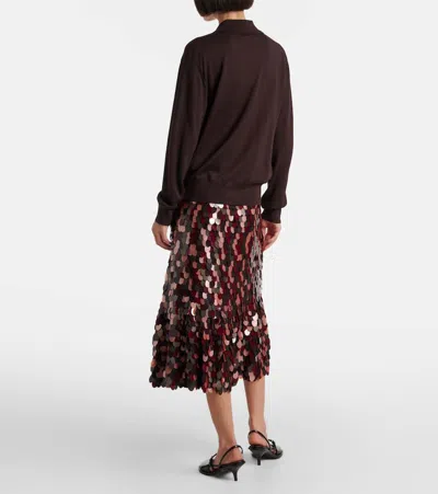 Dries Van Noten 09040-tuno 2700 Knit Polo Knitwear Brown In Brown