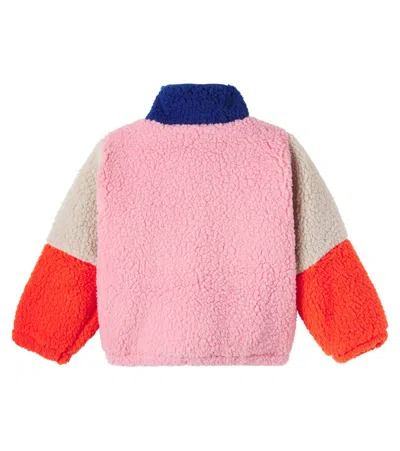 拼色泰迪绒夹克