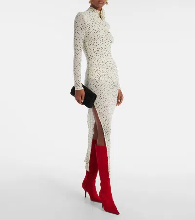 Magda Butrym Suede Knee-high Boots In Red