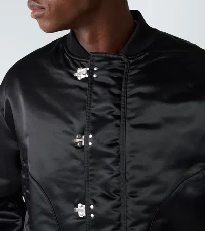 Comme Des Garçons Homme Deux Black Double Twill Bomber Jacket In Black