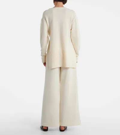 Xu Zhi Belted Wool Cardigan In Neutral