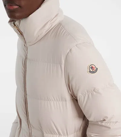 Moncler Womens Natural Brossette Quilted Shell-down Jacket In White