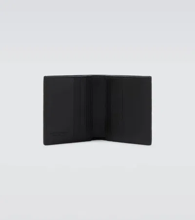 Bottega Veneta Bi-fold Intrecciato Leather Wallet In Black