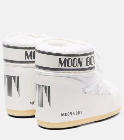 Moon Boot Icon Low Nylon White Snow Boots In White