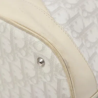 Pre-owned Dior Romantique White Canvas Shoulder Bag ()