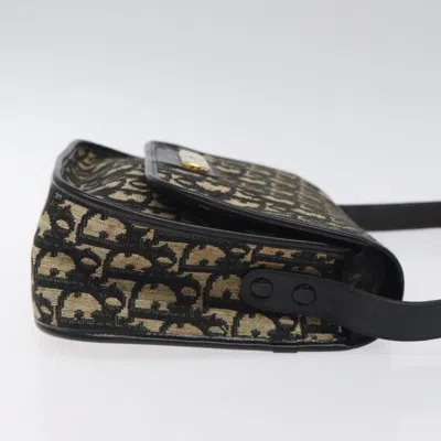 Pre-owned Dior Trotter Black Canvas Shoulder Bag ()