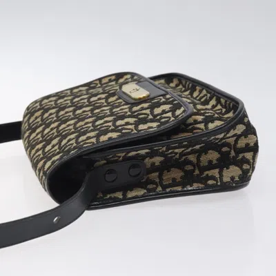 Pre-owned Dior Trotter Black Canvas Shoulder Bag ()