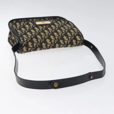 Pre-owned Dior Trotter Black Canvas Shoulder Bag ()