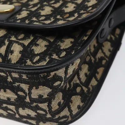 Pre-owned Dior Trotter Black Canvas Shoulder Bag ()