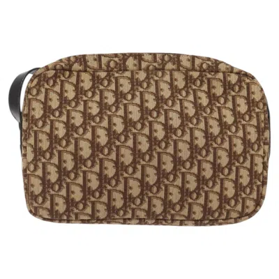 Pre-owned Dior Trotter Brown Canvas Shoulder Bag ()