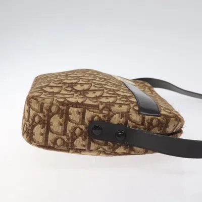 Pre-owned Dior Trotter Brown Canvas Shoulder Bag ()