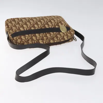 Pre-owned Dior Trotter Brown Canvas Shoulder Bag ()