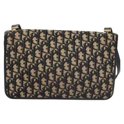 Pre-owned Dior Trotter Navy Canvas Shoulder Bag ()
