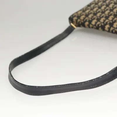 Pre-owned Dior Trotter Navy Canvas Shoulder Bag ()