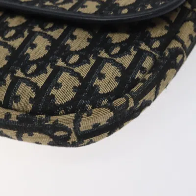 Pre-owned Dior Trotter Navy Canvas Shoulder Bag ()