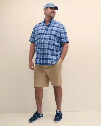 Brooks Brothers Big & Tall Cotton Madras Sport Shirt In Blue