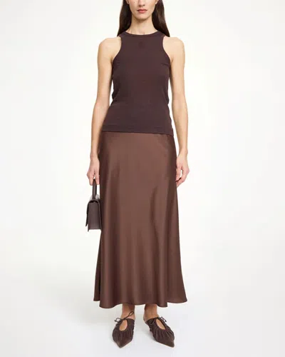 By Malene Birger Boshan Midi Skirt In Brown