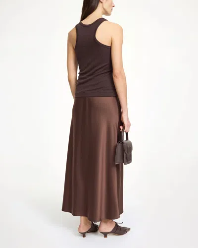 By Malene Birger Boshan Midi Skirt In Brown
