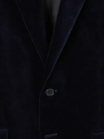 Canali Velvet Blazer In Black