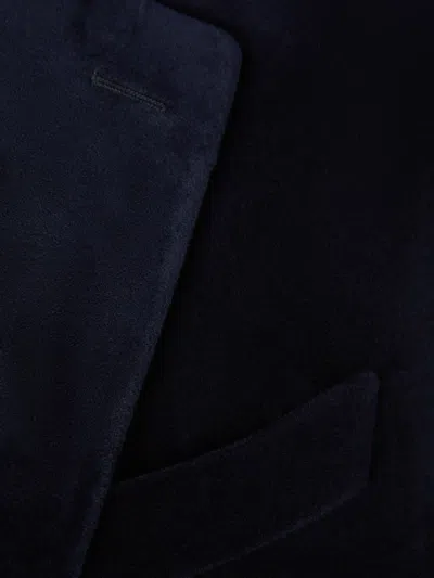 Canali Velvet Blazer In Black