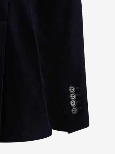 Canali Velvet Blazer In Black