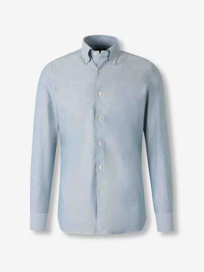 Luigi Borrelli Button-down Shirt In Blue