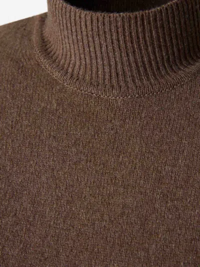 Jacquemus Womens Brown P La Maille Castagna High-neck Wool Top In Brown