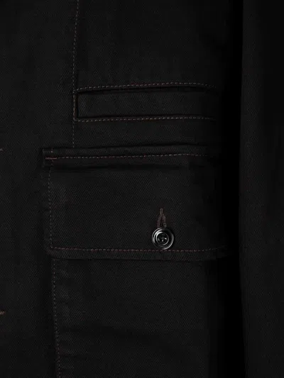 Lemaire Long Coat In Black