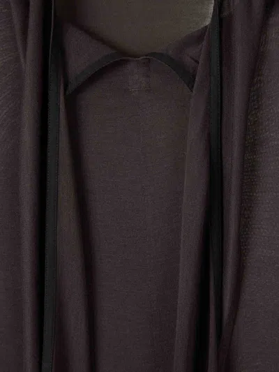 Lemaire High Neck Sweater In Brown
