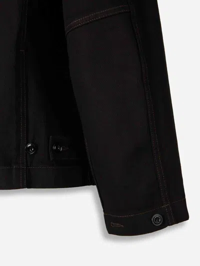 Lemaire Long Coat In Black