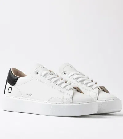 Date D. A.t. E. Woman Sneakers White Size 5.5 Leather In White