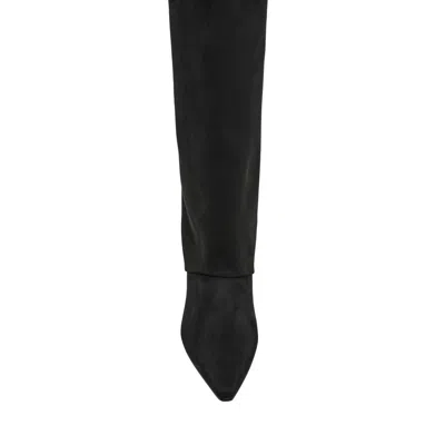 Steve Madden Luca Kitten Heel Knee High Boot In Black
