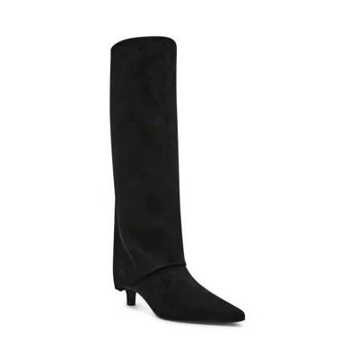 Steve Madden Luca Kitten Heel Knee High Boot In Black
