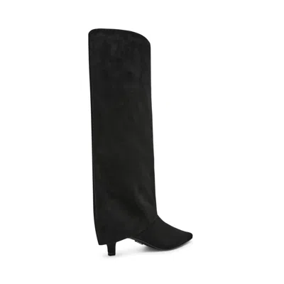 Steve Madden Luca Kitten Heel Knee High Boot In Black