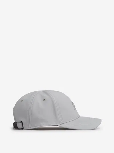 C.p. Company Gabardine Logo Cap In Gray
