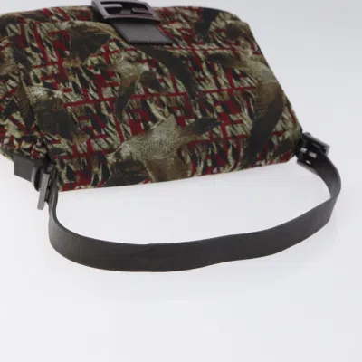 Pre-owned Fendi Baguette Brown Nylon Shoulder Bag ()