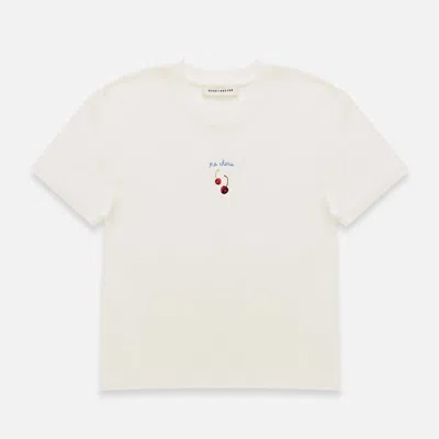 Duke & Dexter Men's Cherry Vintage White Baby Tee - Women's In Multi
