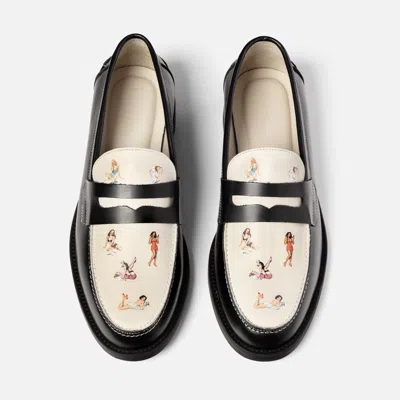 Duke & Dexter Men's Wilde Pin Up Iii Penny Loafer - Men's In Black