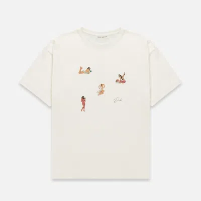 Duke & Dexter Men's Pin Up Iii Vintage White T-shirt In White