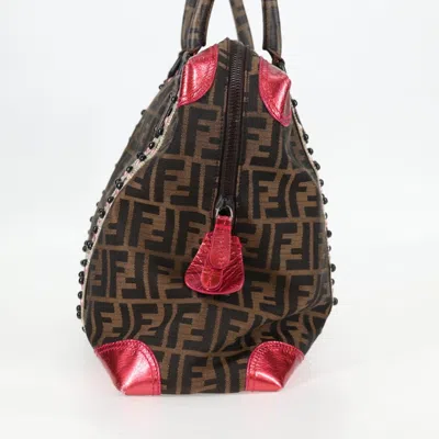 Pre-owned Fendi Zucca Black Canvas Tote Bag ()