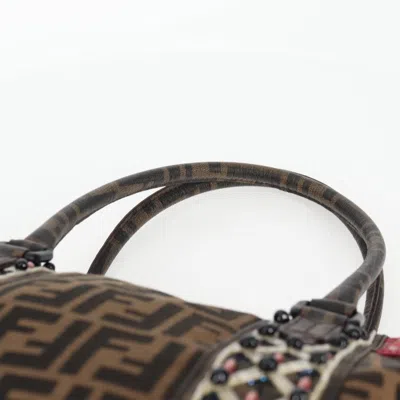 Pre-owned Fendi Zucca Black Canvas Tote Bag ()