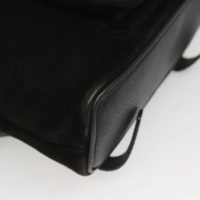 Pre-owned Gucci Bamboo Black Suede Backpack Bag ()