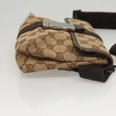 Pre-owned Gucci Belt Bag Beige Canvas Shoulder Bag ()