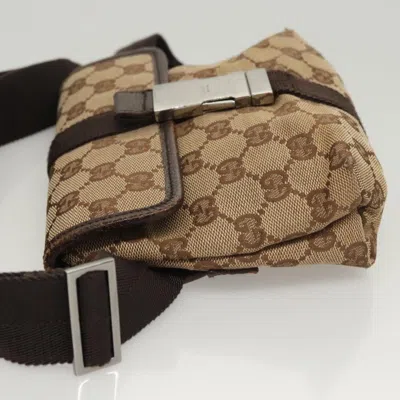 Pre-owned Gucci Belt Bag Beige Canvas Shoulder Bag ()