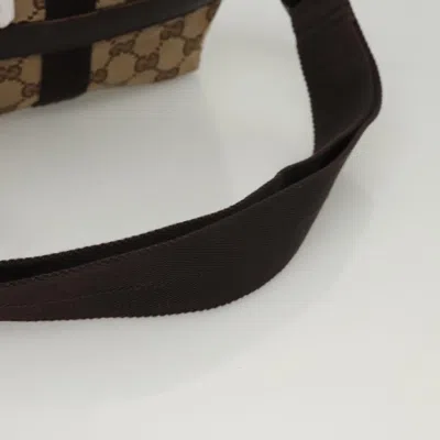 Pre-owned Gucci Belt Bag Beige Canvas Shoulder Bag ()