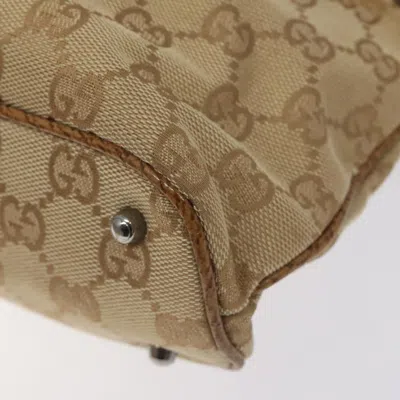 Pre-owned Gucci Gg Canvas Beige Canvas Tote Bag ()