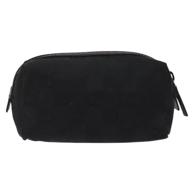 Pre-owned Gucci Gg Canvas Black Canvas Clutch Bag ()