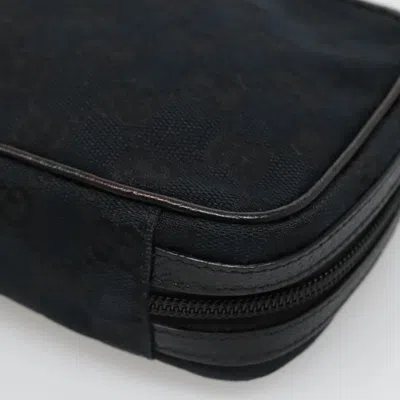 Pre-owned Gucci Gg Canvas Black Canvas Clutch Bag ()