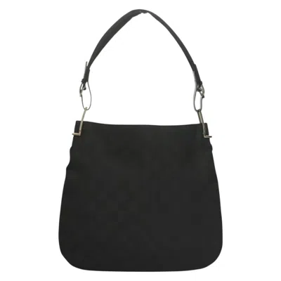 Pre-owned Gucci Gg Canvas Black Canvas Shoulder Bag ()
